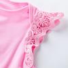 Conjunto de tres piezas de ropa sin mangas para bebé niña de 0 a 2 años, falda y pantalones de malla, venta directa de fábrica, verano 2024