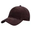 Gorra de Béisbol, Color Sólido, Pana Gruesa, Sombrero Casual para Exteriores, Sombrero para el Sol, Gorra Versátil de Hip-Hop