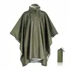 Capa de Chuva Impermeável Poncho para Montanhismo, Caminhada, Acampamento, Viagem, Pesca, Proteção contra Tempestade, Estilo Poncho Multifuncional
