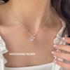 Collar Suchuang de plata esterlina S925 para mujer, estilo atmosférico, con cadena de clavícula de alta calidad.