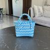 Cesta de regalo para fotos de playa tejida a mano a medida para comprar comida, baño, compras, gran capacidad