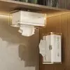Caixa de Lenços de Acrílico, Caixa de Papel Higiênico, Banheiro, Cozinha, Sala de Estar, Quarto Caixa de Lenços, Caixa de Lenços Adesiva, Montada na Parede, Sem Necessidade de Furar