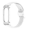 Aplicable para Google Galaxy Fitbit Air Armor Bisel de Metal para Reloj Correa de Reloj con Hebilla de Pin de Silicona