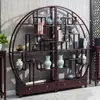 Palo de Rosa Australiano Bo Gu Jia Madera Maciza Nuevo Estilo Chino Gabinete de Múltiples Tesoros Soporte de Exhibición para Vajilla de Té Divisor Decorativo Gabinete de Vino Moderno
