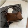Bolso de Hombro de Diseño de Nicho Americano, Bolso Cruzado de Ante de Lujo Ligero y de Gama Alta, Bolso Tote Retro con Estampado de Leopardo de Gran Capacidad