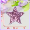 Lentejuelas de Punto Estrella Toalla Tela Bordada Pegatinas Forma de Corazón Letra Parche para Ropa Accesorios de Ropa Pegatinas DIY