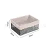 Cesta de Armazenamento Trançada Caixa de Armazenamento para Mesa de Centro de Mesa Cesta de Armazenamento para Lanches Cosméticos Caixa de Armazenamento de Rattan Casa Novo Estilo