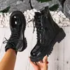 Botas Martin com tira cruzada femininas estilo britânico 2026 novas botas outono e inverno tamanho grande botas curtas de sola grossa botas únicas emagrecedoras