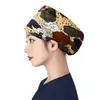 Gorro Quirúrgico de Algodón Puro para Cabeza Grande para Hombres y Mujeres, Gorro de Trabajo, Gorro de Enfermera, Gorro de Dibujos Animados Elástico Venta al por Mayor