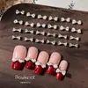 Mini Lazo de Diamantes Completos Zirconia Accesorios para Uñas Lazo con Forma de Corazón Diamante Brillante Decoración de Uñas Estilo Francés Venta al Por Mayor