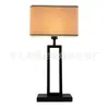 Lámpara de mesa personalizada estilo vintage con pantalla de tela, luz cálida naranja, para decoración de dormitorio de casa modelo, sala de estar y ambiente de escritorio