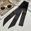 Cinta de Puntos, Cinta Estrecha Multiusos de Puntos Estilo Francés, Bufanda Pequeña Larga de Seda, Pañuelo para la Cabeza, Goma para el Cabello, Bufanda de Seda de Puntos