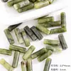 Vintage Nuevo Estilo Chino Piedra Natural Verde Tubo Redondo Cuentas Sueltas Cuentas Espaciadoras Handmade Bordado Pulsera DIY Collar Accesorios Materiales