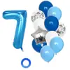13 globos de látex de 32 pulgadas número combinación de cumpleaños fiesta de cumpleaños para bebé set de globos de decoración