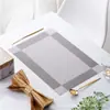 Manteles individuales de PVC de alta gama estilo europeo, posavasos, antideslizantes, aislantes del calor, fáciles de limpiar, mantel y salvaplatos estilo nórdico