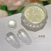 Polvo de Uñas Hielo Transparente Alto Brillo 2025 Nuevo Hada Destello Fino Cristal de Uñas Portátil Tienda Exclusiva de Arte para Uñas