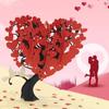 Tarjetas de San Valentín Personalizadas Directamente de Fábrica, Tarjetas Pop-Up 3D con Forma de Corazón, Manualidades de Papel, Exclusivamente para Suministro Transfronterizo