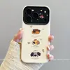 Adecuado para los teléfonos Apple 18 Pro Max y iPhone 18 Pro; viene con un cordón; diseño moderno y minimalista; patrón de cabeza de perro colorido, adecuado para mujeres