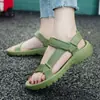 Sandalias calzado de mujer moda hebilla mágica talla 36-41 coreanas estudiantes casuales zapatos planos 8 colores