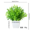 Venta caliente transfronteriza planta artificial planta artificial planta verde decoración interior y exterior escritorio maceta de plástico hierba trompeta maceta pequeña