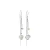 Pendientes con Borlas de Piedra Ojo de Gato Incrustados con Diamantes, Estilo Coreano Elegante y Dulce, Estilo de Celebridad de Internet Super Hada y Único, Joyería Versátil para Orejas