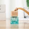 1 tapa cuadrada color botella Cubo de Agua botella vacía 10ML perfume aromaterapia aceite esencial botella colgante para coche botella de aromaterapia para interiores Wang Cong