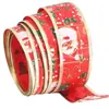 2m /Paquete Cintas Decorativas Navideñas Adornos de Atmósfera para Árbol de Navidad Accesorios Guirnalda Muñeco de Nieve Navideño Dorado