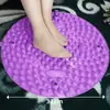 Esterilla Redonda de Acupresión para Yoga, Esterilla para Pies de Jogging, Esterilla de Masaje, Esterilla de Pies de Silicona, Esterilla de Presión para Dedos de los Pies para Ejercicio para Desbloquear Meridianos