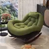 Nueva mecedora de balcón, mecedora de ocio para uso en el hogar, silla sofá perezoso para adultos, silla mecedora para dormir con forma de huevo, mecedora individual, de madera