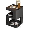Mesa Auxiliar de Sofá Mesa de Café Pequeña Creativa para Sala de Estar de Apartamento Pequeño Mesita de Noche de Dormitorio Mesa de Esquina Auxiliar Escritorio Pequeño Estantería