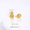 Color Fuerte que Conserva Arena Dorada Accesorios DIY Cornucopia Estrella de Ocho Puntas Palabra de Bendición Calabaza Agujero Pasante Pulsera Collar Cuentas Espaciadoras para Mujeres