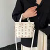 Bolsa tote tipo balde coreana moderna transfronteiriça para mulheres, nova moda outono 2026 bolsa de ombro estampada, bolsa transversal para o dia a dia