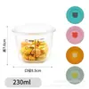Recipiente Personalizado para Comida de Bebê, Tigela de Comida de Vidro Borossilicato Baixo, Seguro para Micro-ondas, Caixa Doméstica para Armazenamento de Comida de Bebê com Tampa