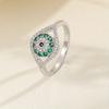 Anillos de Ojo de Ángel y Ojo de Diablo de Nuevo Estilo Europeo y Americano, Anillos de Diseño Único y Elegante, Accesorios Versátiles para la Mano