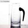 Cristal Glass Liquor Dispencer Vinho Dispencer Vinho Dispencer Drink Decanter com escala tamanho pequeno com alça preta