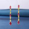 2022 verão novo luxo moda em forma de gota diamante zircão brincos femininos S925 prata agulha duas cores opcional