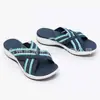 Sapatos de Comércio Exterior Femininos 2021 Tamanho Grande 43 Tamanho 2021 Nova Cor de Verão Bloco de Cores Plataforma Sapatos Femininos Boca de Peixe Calce Fácil Sandálias para Mulheres