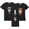 Venta al por mayor de ropa de verano para padres e hijos, nueva ropa para niños, ropa de algodón fino para niños, camiseta de manga corta de algodón fino para hombres y mujeres, ropa de clase, impresión de generación