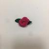 Diy tela hecho a mano accesorios de flores con hoja accesorios de flores de rosa accesorios para ropa de niños venta al por mayor Perla lino Rosa