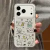 Adequado para capas de celular Apple 17 Pro Max e iPhone 16, apresentando um novo e fofo design de desenho animado com pequenos motivos de gato, perfeito para o uso diário e oferecendo proteção contra quedas