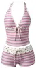 Traje de baño de dos piezas para mujer, estilo bikini, con lunares multicolores y amarre, sexy, de venta caliente en Europa y América, transfronterizo, 2027