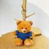 Chaveiro Pingente Boneca Urso Vestido Brinquedo de Pelúcia Ursinho de Pelúcia Evento da Temporada de Formatura Presente com Impressão de Logo