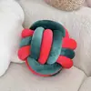 Suministro Exclusivo Transfronterizo de Cojines de Bola Anudada Estilo Nórdico, Cuerda de Tres Hilos Redondo Tejido a Mano Decorativo de Spandex Almohadas Decorativas al por Mayor