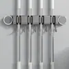 Suporte de Parede com Ventosa para Mop de Banheiro, Suporte para Vassoura sem Furos para Atrás da Porta, Gancho Multi-Clipe Suporte de Armazenamento para Mop