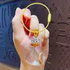 Cápsula de Armazenamento de Pelos de Gato Azul Transparente Pingente Gashapon Caixa de Armazenamento de Pelos de Gato Pingente de Chaveiro Coleta de Pelos de Gato