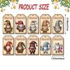 Etiquetas de Regalo Navideñas de Madera Transfronterizas - Diseño Festivo de Árbol para Regalos y Decoraciones Navideñas
