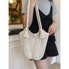 Bolso Tote Tejido Hueco de Gran Capacidad para Mujer, Nuevo Bolso de Hombro de Paja Moda Verano, Bolso de Playa Estilo Vacaciones para Mujer