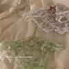 Ropa interior japonesa con tiras sexys de encaje floral pequeño para mujer, cómoda y transpirable, linda chica, una generación de cabello