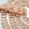 Encaje plisado de malla de doble capa multicolor de 5 cm de ancho, falda de pastel tipo babydoll, falda de tocado multicapa, accesorios de encaje