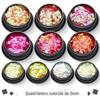 Explosões transfronteiriças Magic 3mm Square Glitter Lantejoulas Laser Glitter Powder Maquiagem de alto brilho Nail Jewelry